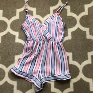Striped romper